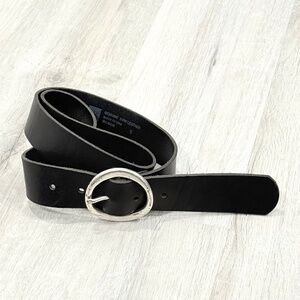 GAP Genuine Cow Leather Black Belt Size Small